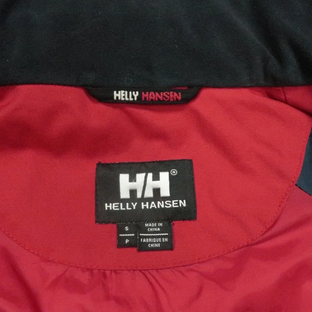 Helly Hansen Jacket Men Small Red Original Sailing Crimson Waterproof Tech 31098